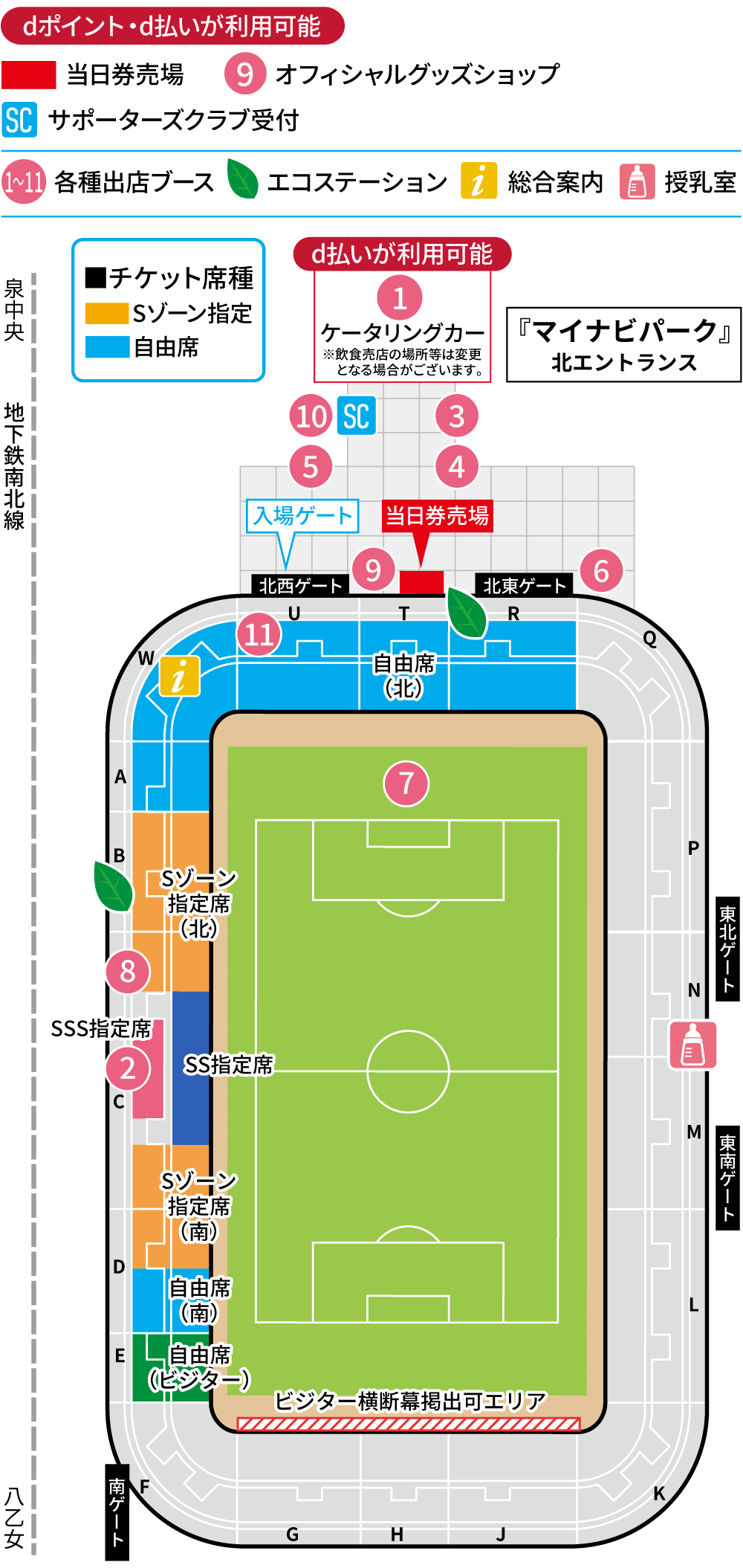 スタジアムマップ