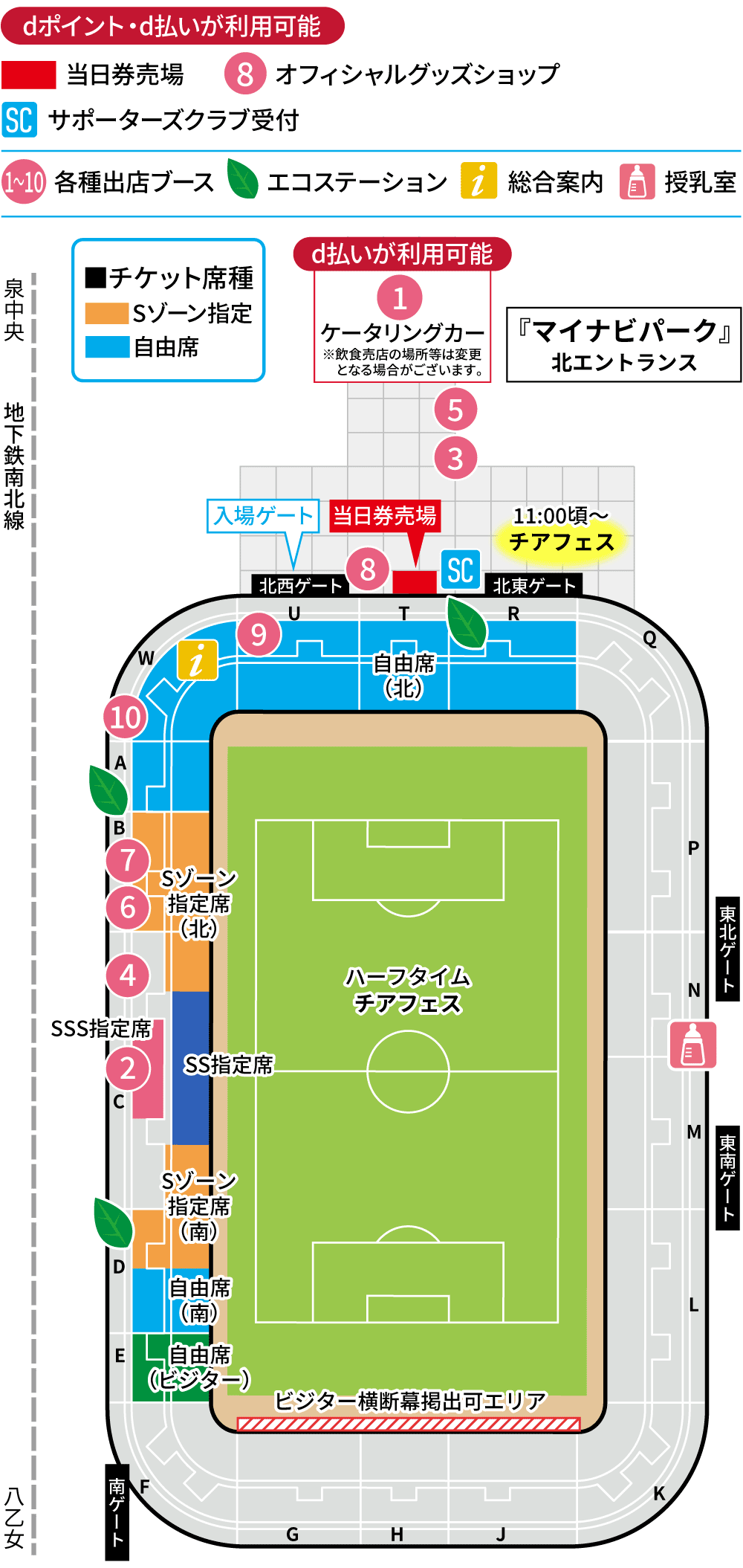 スタジアムマップ